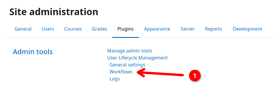 Plugin settings page