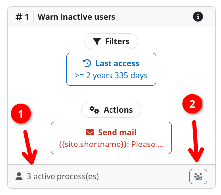 Step with user processes